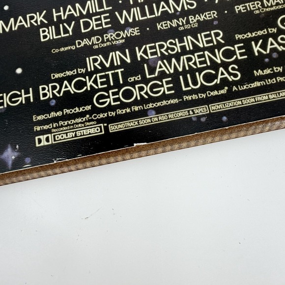 Star Wars Empire Strikes Back Darth Vader Movie Poster Style Wall Plaque MDF - Picture 9 of 10